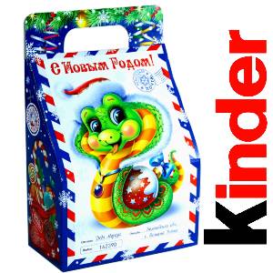 Детский подарок на Новый Год в жестяной упаковке весом 335 грамм по цене 1312 руб в Братске