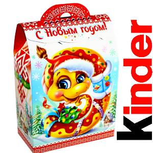 Детский подарок на Новый Год в жестяной упаковке весом 430 грамм по цене 1657 руб в Братске