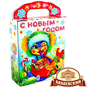 Детский подарок на Новый Год в мешочке весом 800 грамм по цене 1261 руб в Братске