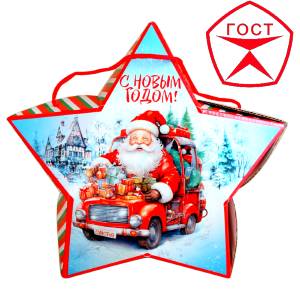 Детский подарок на Новый Год в жестяной упаковке весом 950 грамм по цене 1182 руб в Братске